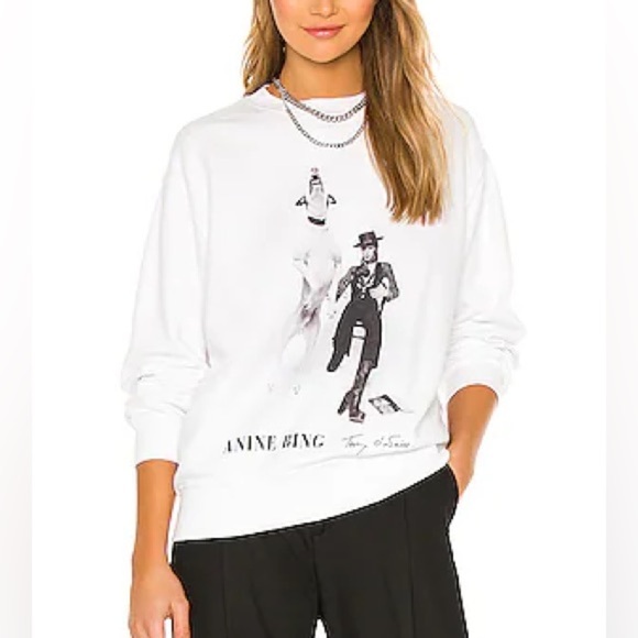 Anine Bing RAMONA SWEATSHIRT AB X TO DAVID BOWIE - Picture 1 of 8